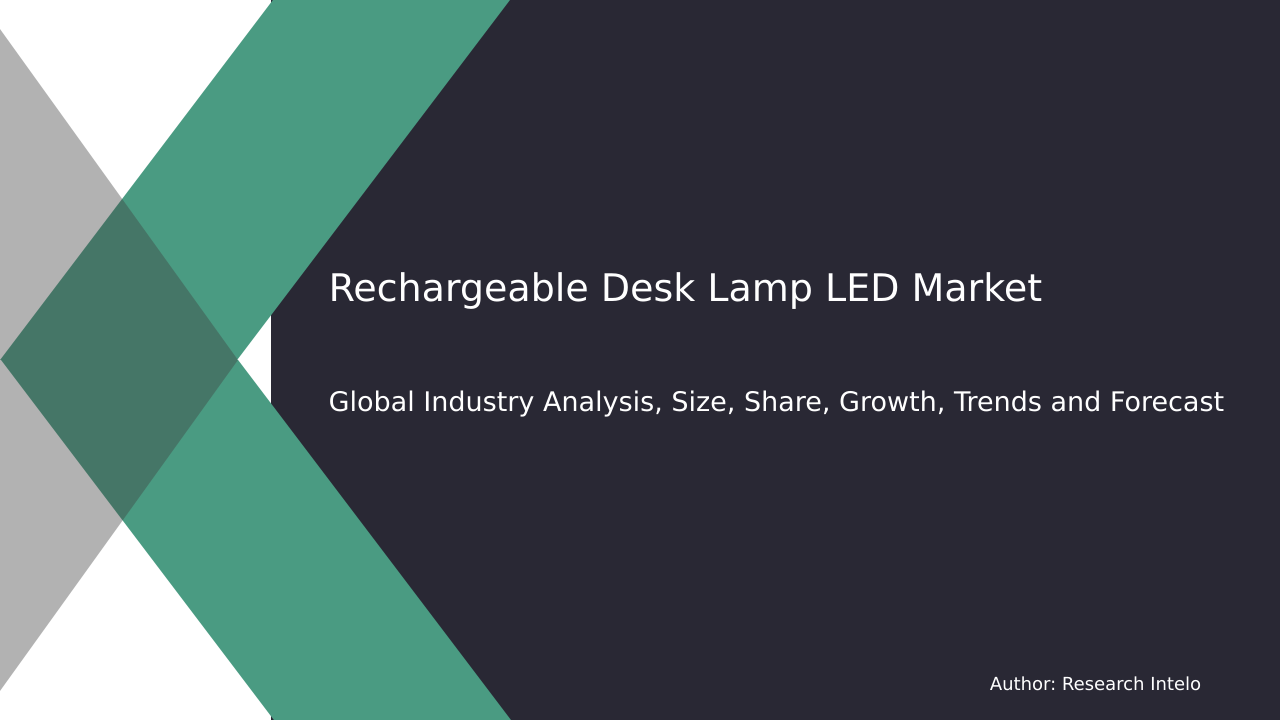 Rechargeable Desk Lamp LED Market Research Report 2033