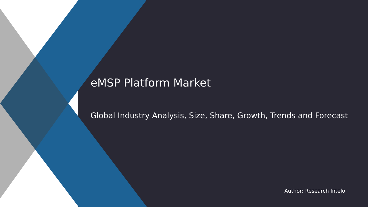 eMSP Platform Market Research Report 2033