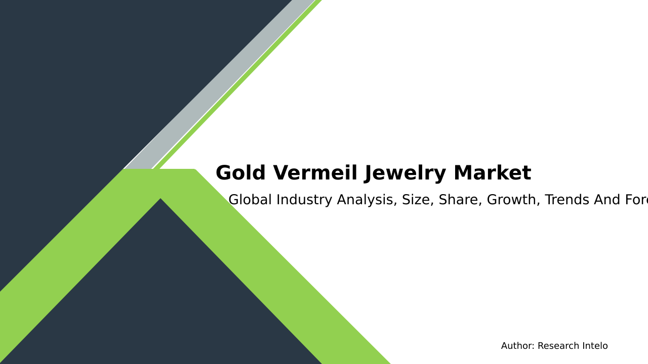 Gold Vermeil Jewelry Market Research Report 2033
